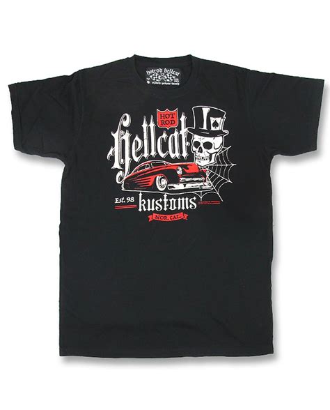Kustom Car Herren Hot Rod T Shirt V Hotrod Hellcat Suicide Glam