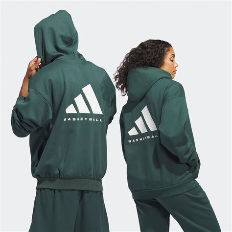 adidas One Basketball Unisex Yeşil Hoodie - HouseOfSuperStep | www