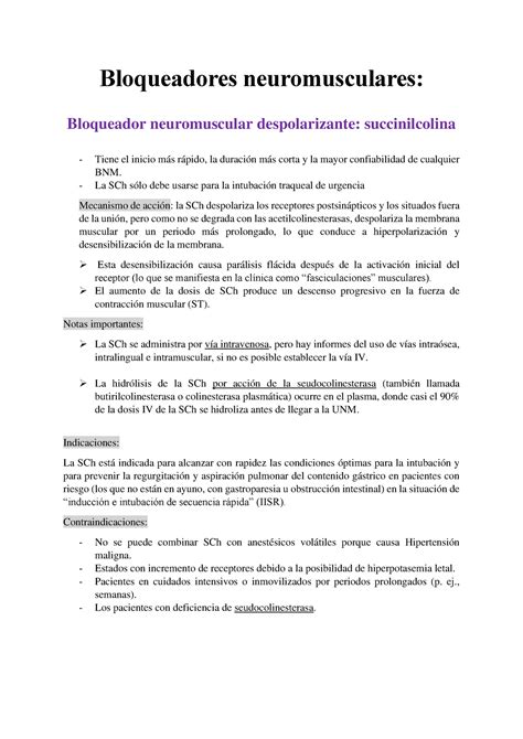 Bloqueadores Neuromusculares Bloqueadores Neuromusculares Bloqueador