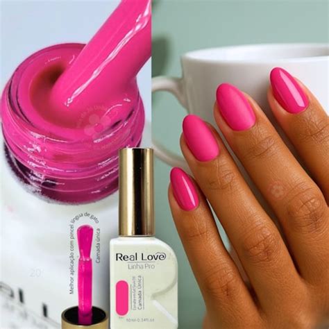 Esmalte Rosa Em Gel - Esmalte em gel 20 Rosa Barbie Linha PRO Real Love | Mix da Jo