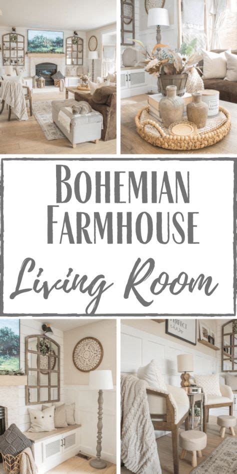 Boho Farmhouse Living Room