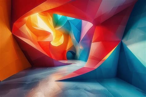 Premium Photo Abstract Geometric Background Using Irregular Shapes