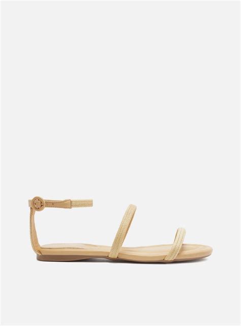 Sandália Rasteira Nude Arezzo