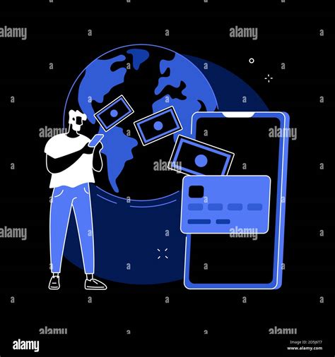 Money Transfer Abstract Concept Vector Illustration Stock Vector Image