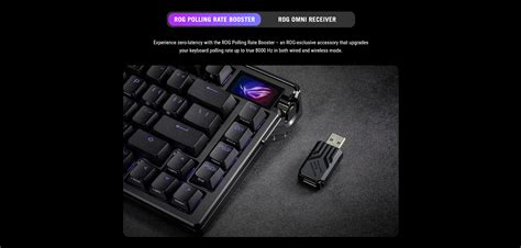 ASUS ROG Azoth Extreme Hot Swap RGB Wireless Mechanical Keyboard Storm Switch PLE Computers