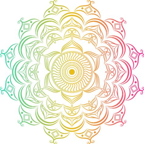 L Nea De Colores Mandala Png Mandalas Linea De Colores Dise O De