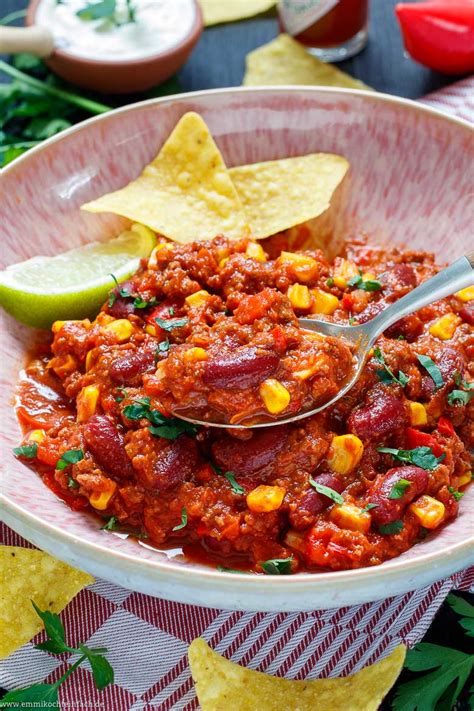 Chili Con Carne Rezept Schnell Und Einfach Emmikochteinfach