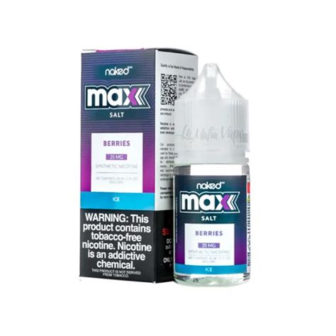 Naked Salt Max Berries Ice La Puff Store A Melhor Vape Shop