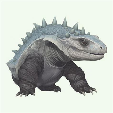 Premium Ai Image There Is A Drawing Of A Dinosaur With Spikes On Its
