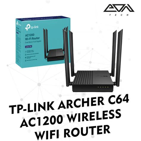 Jual Tp-link Archer C64 AC1200 Wireless MU-MIMO WiFi Router - Kota ...
