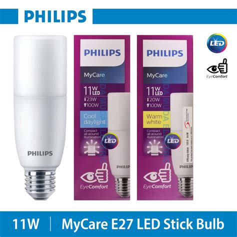 Philips MyCare LED Stick Bulb Warm White Cool Daylight 11W E27 3000K