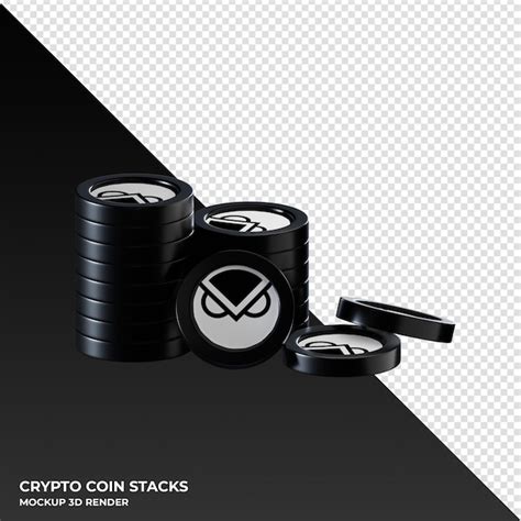 Premium Psd Gnosis Gno Coin Stacks Cryptocurrency D Render Illustration