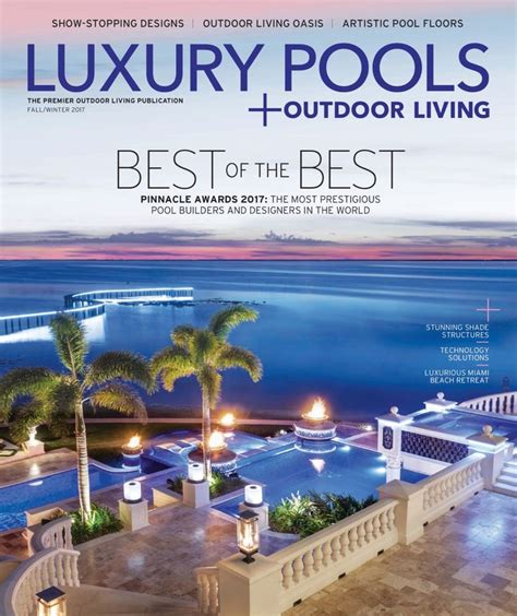 Ryan Hughes Design Feautured On The Cover Of Luxury Pools Outdoor