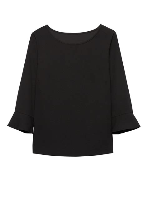 Flounce Sleeve Top Banana Republic