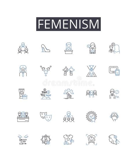 Femenism Line Icons Collection. PlayStation, Xbox, Nintendo, Gaming ...