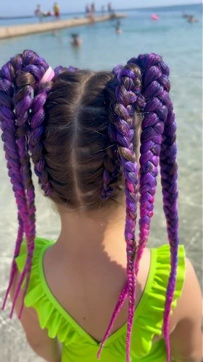 #прическа косички из канекалона для девочки - YouTube