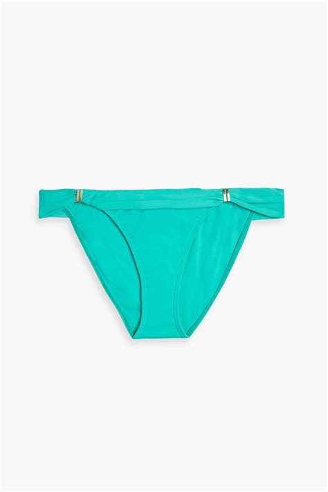 Buy Vix Paula Hermanny Bia Tube Embellished High Rise Bikini Briefs Green L Jade At Off