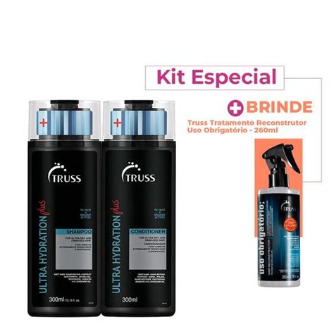 Kit Truss Ultra Plus Hydration Shampoo Condicionador e Uso Obrigatório