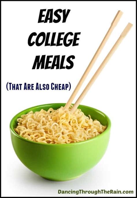 Easy College Meals (That Are Also Cheap)