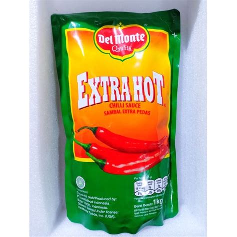 Jual Del Monte Quality Extra Hot Chilli Sauce Sambal Extra Pedas Kg