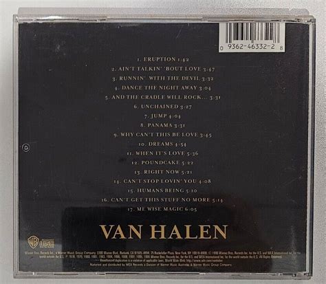 Van Halen Best Of Volume 1 Cd Record Shed Australias Online