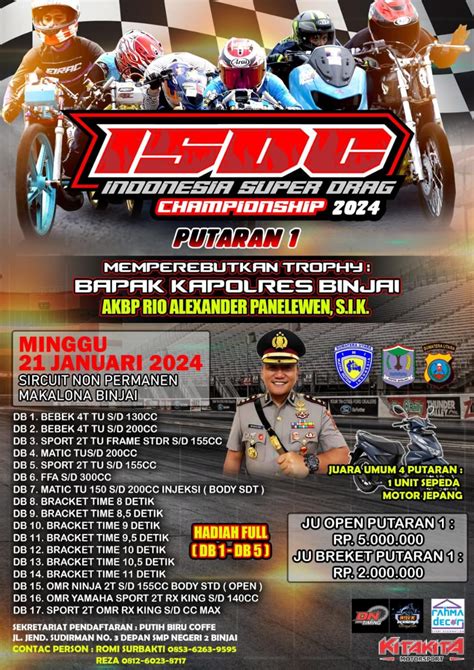 EVENT DRAG RACE MEMPERBUTKAN TROPHY KAPOLRES BINJAI DAN SEPMOT HONDA