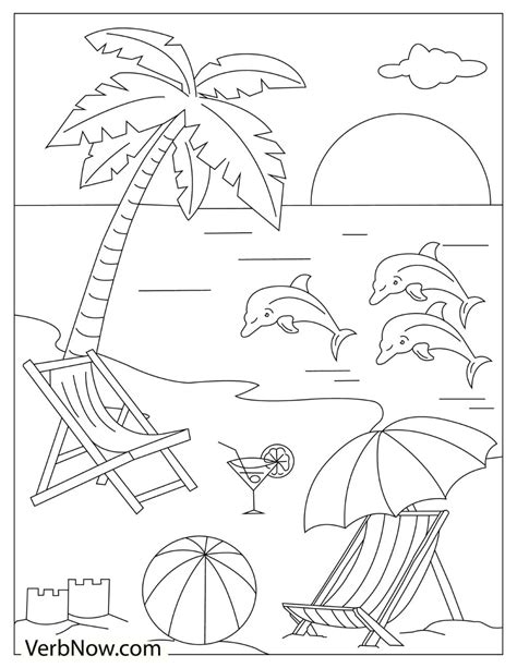 21 Free Beach Coloring Pages for Download (Printable PDF)