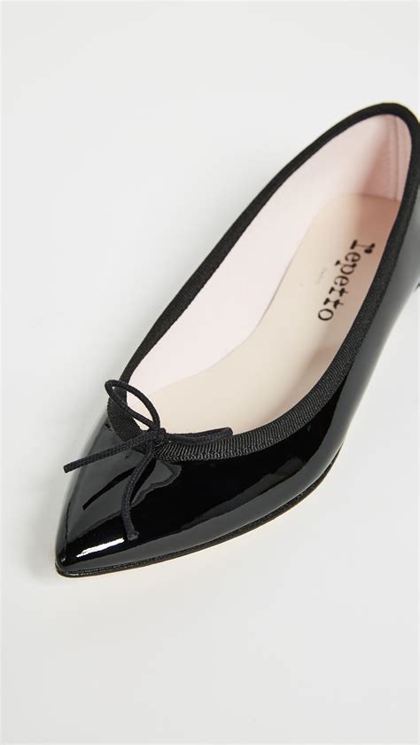 Repetto Leather Brigitte Pointed Toe Ballet Flats In Black Lyst