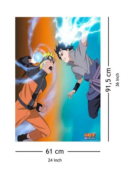 Naruto Shippuden Poster Naruto Vs Sasuke Plakat Galeria Plakatu