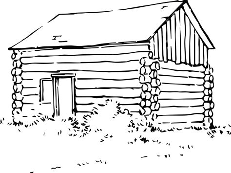 Free Clipart Of A log cabin