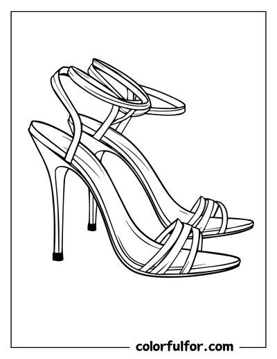 65 High Heels Coloring Pages - Free PDF Printables - Colorfulfor