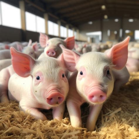 Premium Photo | Pig farming industry livestock pork breeding business