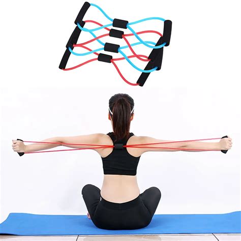 Hot 8 Shaped Resistance Bands Fitness Elastic Rubber Loops Latex Pull