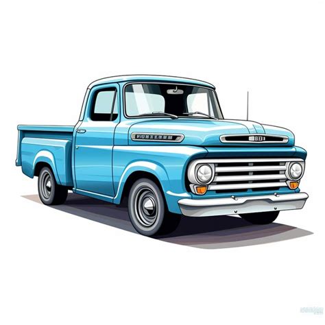 premium ai image realistic illustration   pickup truck
