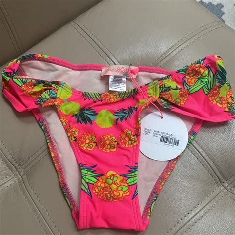 Mara Hoffman Swim Nwt Mara Hoffman Bikini Bottom In Garlands Coral Poshmark