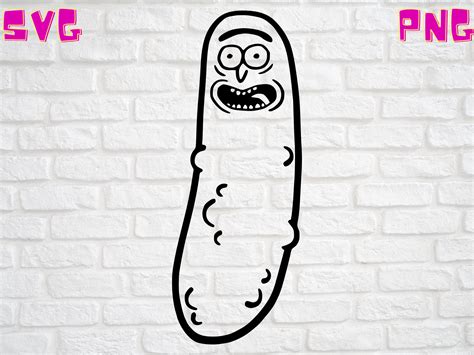 Rick And Morty Pickle Rick Svg Digital File Only Svg Png Etsy