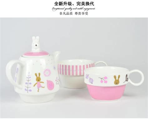 1 Набор, чашка с милым Кроликом, чайник с заваркой чая, керамический 1 ...