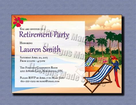 Free Printable Retirement Party Invitation Templates Sampletemplatess Sampletemplatess