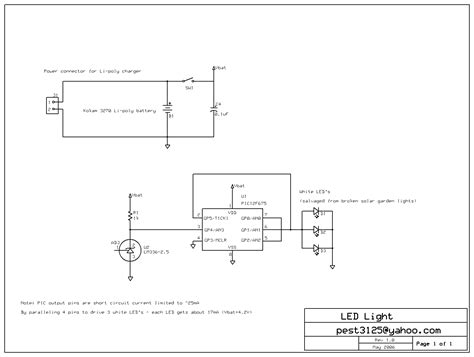 schematic   electronic components   white leds  needed