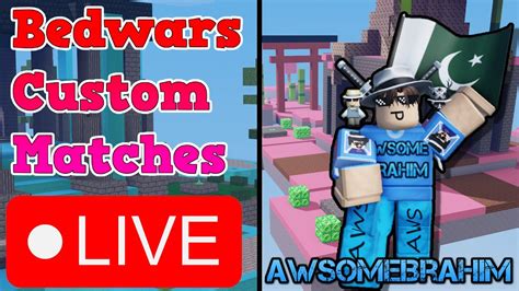 Bedwars Custom Matches LIVE KIT GIVEAWAY YouTube