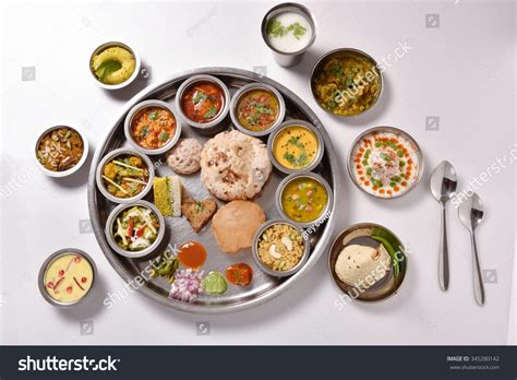 Indian Food Thali Stock Photo 345280142 : Shutterstock