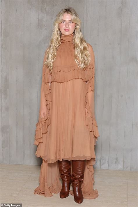Anais Gallagher Stuns In A Floaty Nude Dress As She Reunites With Cousin Molly At The Chloe Show
