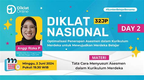 Day Diklat Nasional Optimalisasi Penerapan Asesmen Dalam Kurikulum