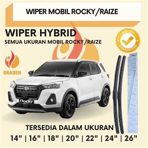 Jual Wiper Premium Soft Hybrid Mobil Raize Rocky Calya Sigra Agya