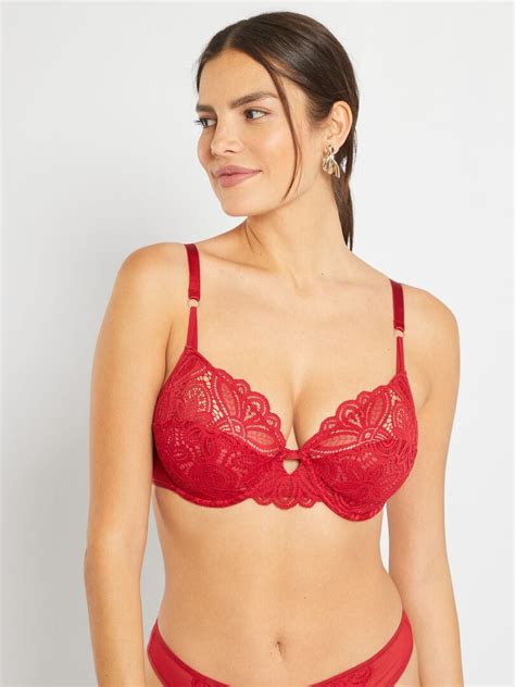 Soutien Gorge Charme By Sans Complexe Rouge Kiabi 26 00