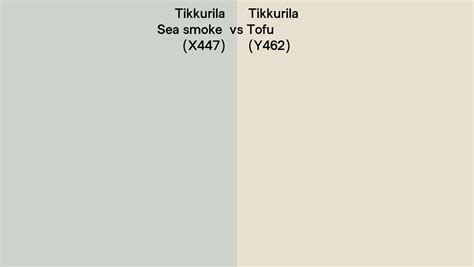 Tikkurila X Sea Smoke Vs Y Tofu Side By Side Comparison