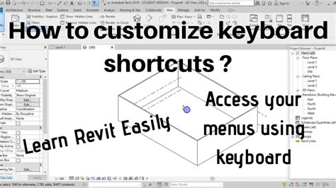 Keyboard Shortcuts And Keytips In Revit Customize Keyboard Shortcuts