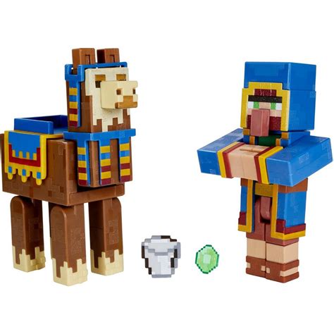 Набор фигурок Mattel Minecraft "Странствующий торговец и Лама" GTP29 ...