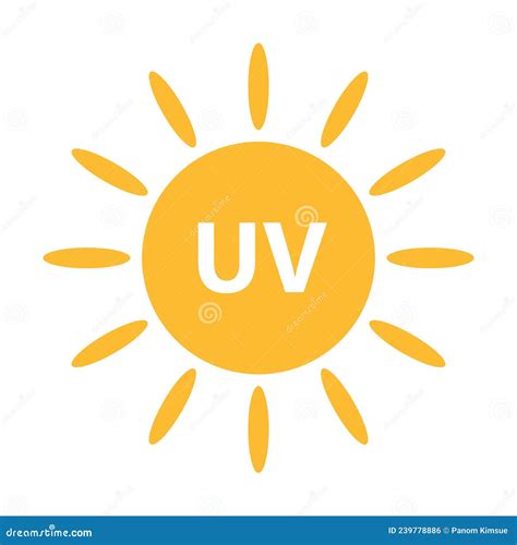 Icono De Radiaci N Uv Vector S Mbolo De Luz Solar Ultravioleta Para El