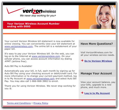 Is email from Verizon Wireless actually phishing?